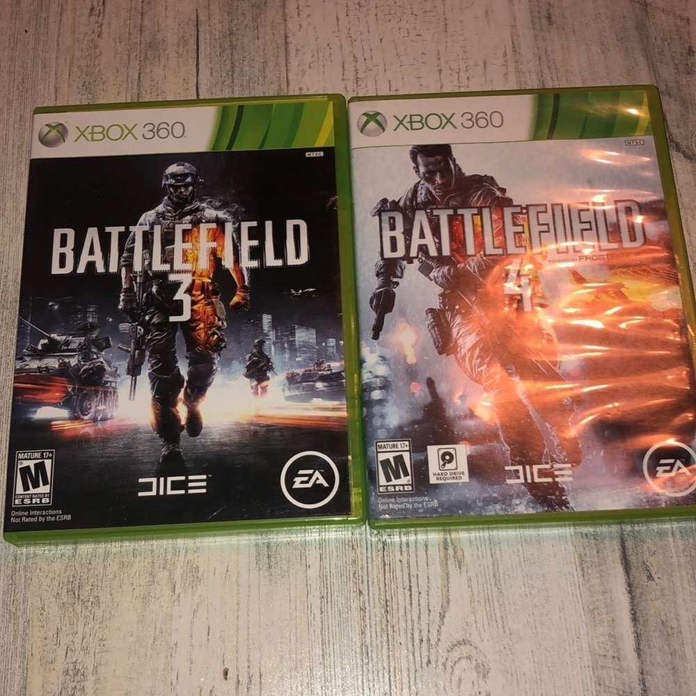 XBOX360 battle field 3 and 4 video games Xbox360 video games action game​​​